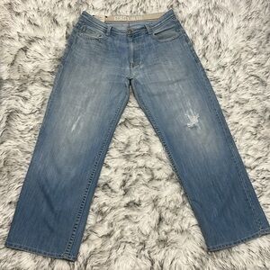 #4 Men’s ECKO UNLTD Light Wash Baggy Fit Denim Jeans 36